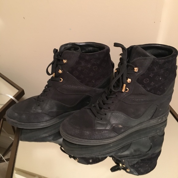 Louis Vuitton wedge high top sneakers - Picture 3 of 5